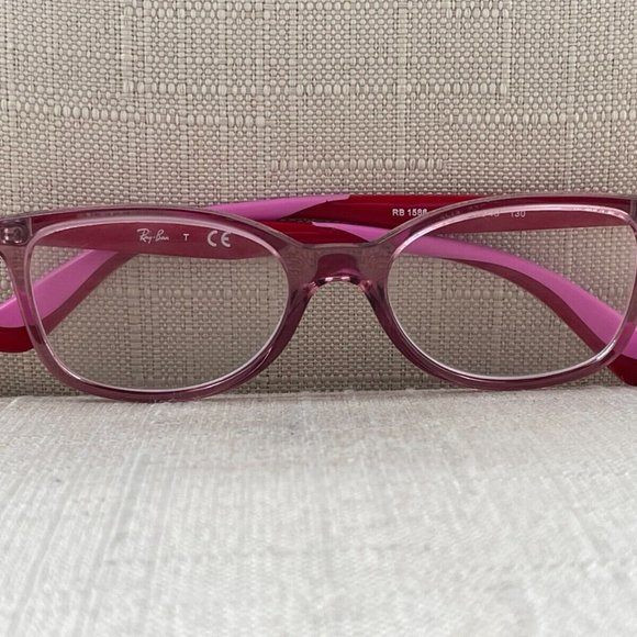Ray-Ban RB1586 Women Eyeglasses Frame Red/Pink Tone Glasses 47[]16 130 - Picture 2 of 11